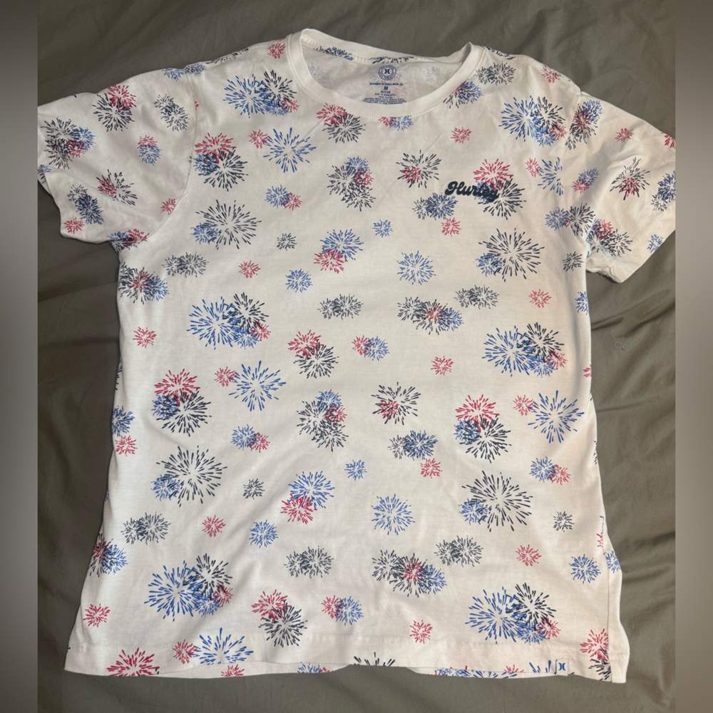 4th of July fireworks summer Hurley tshirt print USA